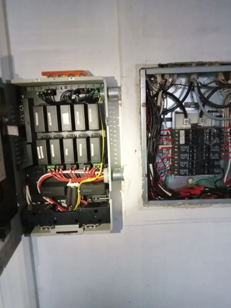 Electrical panel upgrade completed for Security Camera Wiring in Westminster